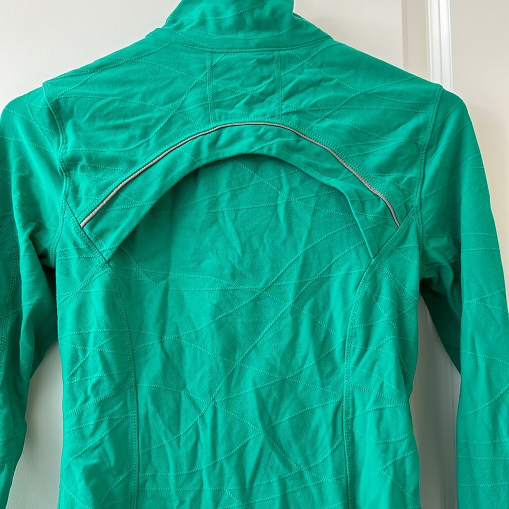 Green Workout Zip Up - Picture 6 of 8